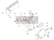 6542620090, Nummerplaat Licht Afdekking, Piaggio, 2