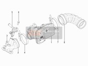 Cuerpo del acelerador - Inyector - Tubería de unión