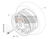 668617, (Michelin) Rear Tyre 120/70-10", Piaggio, 2