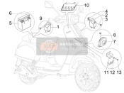 Interruptores de control remoto - Batería - cuerno