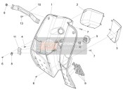 65429400HR, Deckel, Links, Grau, Suffix: Hr_Grau Matt 713/C, Piaggio, 0