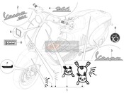 2H005879, Vespa 946 Grey Frontal, Piaggio, 0