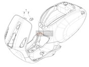 1B004193500HV, Karosserie, Piaggio, 0