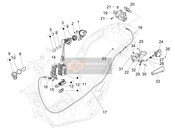 1D003123, Keyless Lock Components, Piaggio, 1