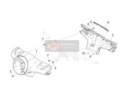 1B006323000BR, Rear Handlebar Cover, Piaggio, 0