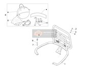 1B009779, Fixing Kit Rear Luggage, Piaggio, 0