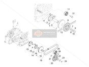 1A009598, Keilriemen, Piaggio, 1