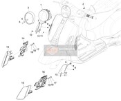 1B009810, Right Spider, Piaggio, 2