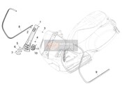 1B009644000NU, Left Edge Shield, Piaggio, 1