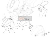 5A001218000ND, Vorderradkotflügel Vorne, Piaggio, 1