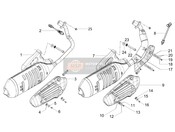 1A018034, Hitzeschild, Piaggio, 2