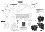 2H001750, Targhetta "150", Piaggio, 2