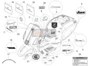 2H001750, Targhetta "150", Piaggio, 1