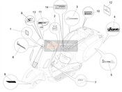 2H004256, Vespa Primavera Shield Label, Piaggio, 2
