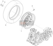 1C005393, Rear Wheel 3 X 12, Piaggio, 0