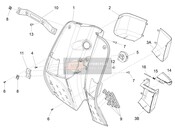 Guante delantero-Caja - Rodilla-Panel de guardia