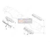 1B004309, Support, Piaggio, 2