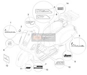 2H005286, 125 Label, Piaggio, 2