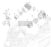 1A012277, Trottle Body Flange, Piaggio, 0