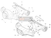 SP1B004805000T5, Hinterabdeckung, Piaggio, 0