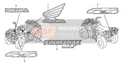 87121HN7A20ZA, Emblem, R. Fuel Tank Cover *TYPE1 * (TYPE1 ), Honda, 0