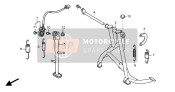 9501162000, Caoutchouc B De Bequille, Honda, 2