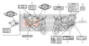 87508MEL640, Label, Chain Adjuster, Honda, 0