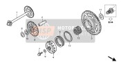 28115MELD21, Outer, Starting Clutch, Honda, 0