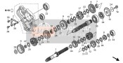 23451MELD20, Gear, Mainshaft Third & Fourth (19T/21T), Honda, 0