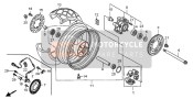 38510MBTC51, Sensor, Hinten, Radumdreh, Honda, 1