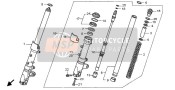 51410MBB003, Gabelrohr Kompl., V., Honda, 2