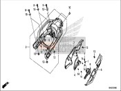 Coperchio laterale/Portapacchi posteriore (CRF1000A/AL/D/DL)