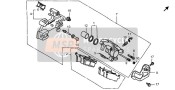 43150GS2305, Caliper Sub Assy., Rr. Brake (Nissin), Honda, 0