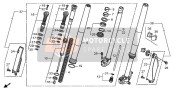 51580MENJ01, Fork Sub Assy., L. Fr. (Showa), Honda, 0