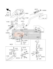 460921217, Hendel,Handvat, Kawasaki, 0