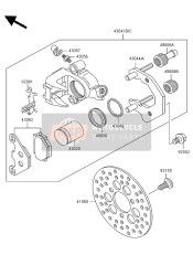 430411875GZ, Remklauwen Set, Kawasaki, 1