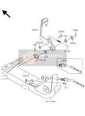 430017501, Pedal De Freno, Kawasaki, 0