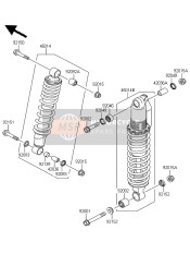 450140005EH, Shockabsorber,Rr,P.Wh, Kawasaki, 1