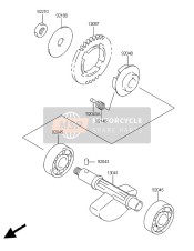 92048S012, Race,Output Gear, Kawasaki, 0