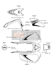 560670930, Pattern,Rr Fender,Rh, Kawasaki, 0