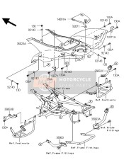 350230028390, FENDER-REAR,I.M.Blue, Kawasaki, 1