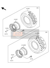 410251313379, Leiste,Vo,12X6.0,M.Gray, Kawasaki, 0