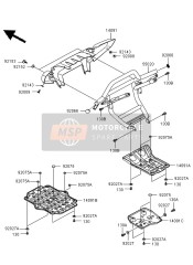 92075051, Demper, Motorschild, Kawasaki, 2