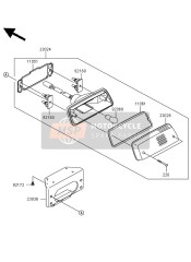 230360005, BRACKET-TAILLAMP, Kawasaki, 0