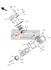 130010021, Zuiger,Motor, Kawasaki, 3