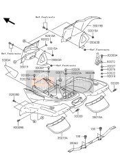 350231579286, Schutzblech,Hinten, Kawasaki, 1