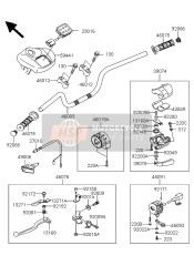 460190006, GRIP-ASSY,Shift Control, Kawasaki, 1