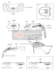 560752750, Pattern,Rr Fender,Rh, Kawasaki, 0