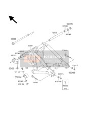 921501154, Schraube 6mm, Kawasaki, 0