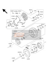 601B6303UU, Kugellager 6303UUC3, Kawasaki, 2